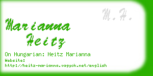 marianna heitz business card